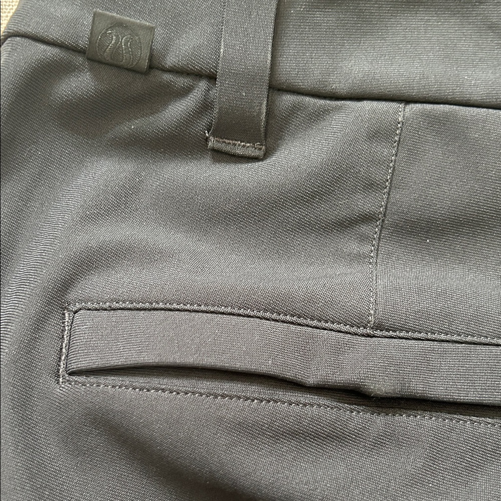 Lululemon Commission Pants Men's 34 Navy Classic Fit Flat Front Chinos - Picture 7 of 11